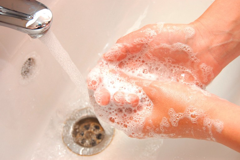 lavage des mains-hygiène-microbes